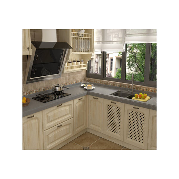 The smooth surface of a quartz gray countertop makes it a breeze to maintain and keep looking new.