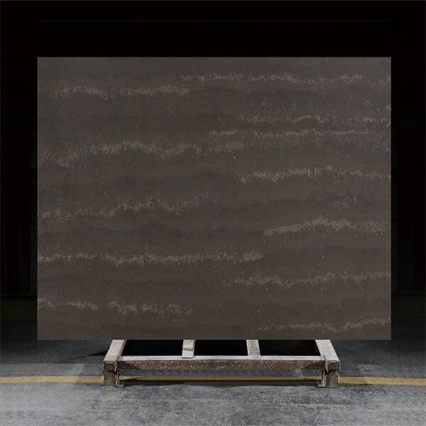 Enhance your space with the natural allure of brown quartz and white veins.