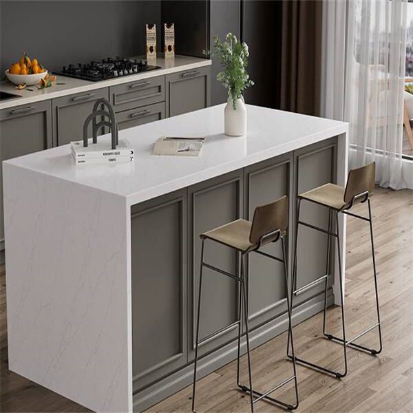 4. How to Use White With Gray Quartz Countertops