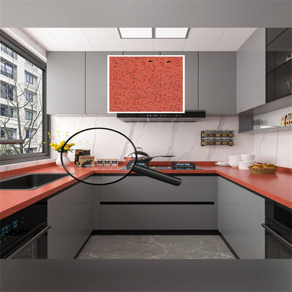 How to Use Red Quartz Countertops