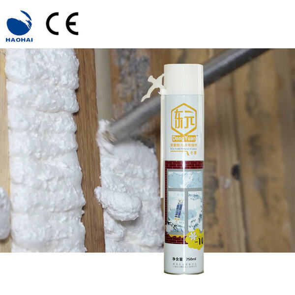 Seal openings with expanding foam