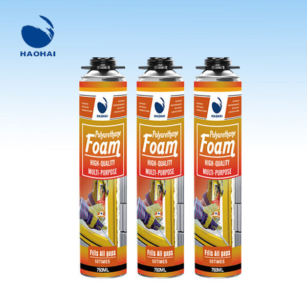 Say goodbye to drafts and leaks with expandable foam caulk.
