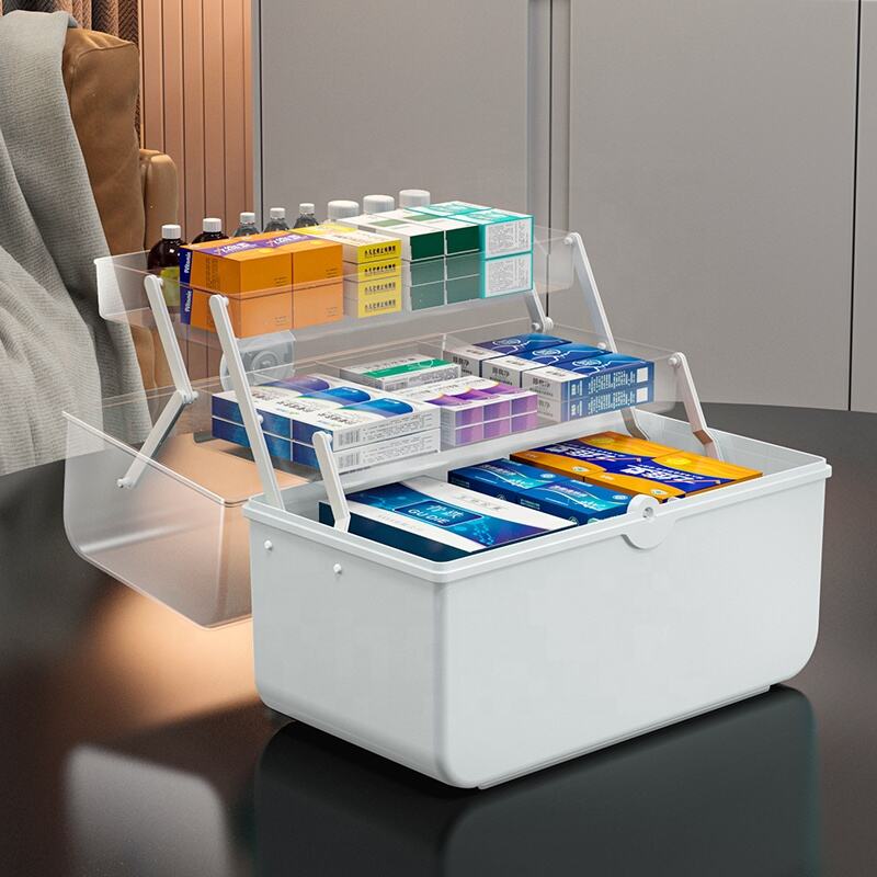 XL SIZE Healthcare travel plastic storage container first aid kit medical box medicine chest plastic medicine storage box manufacture