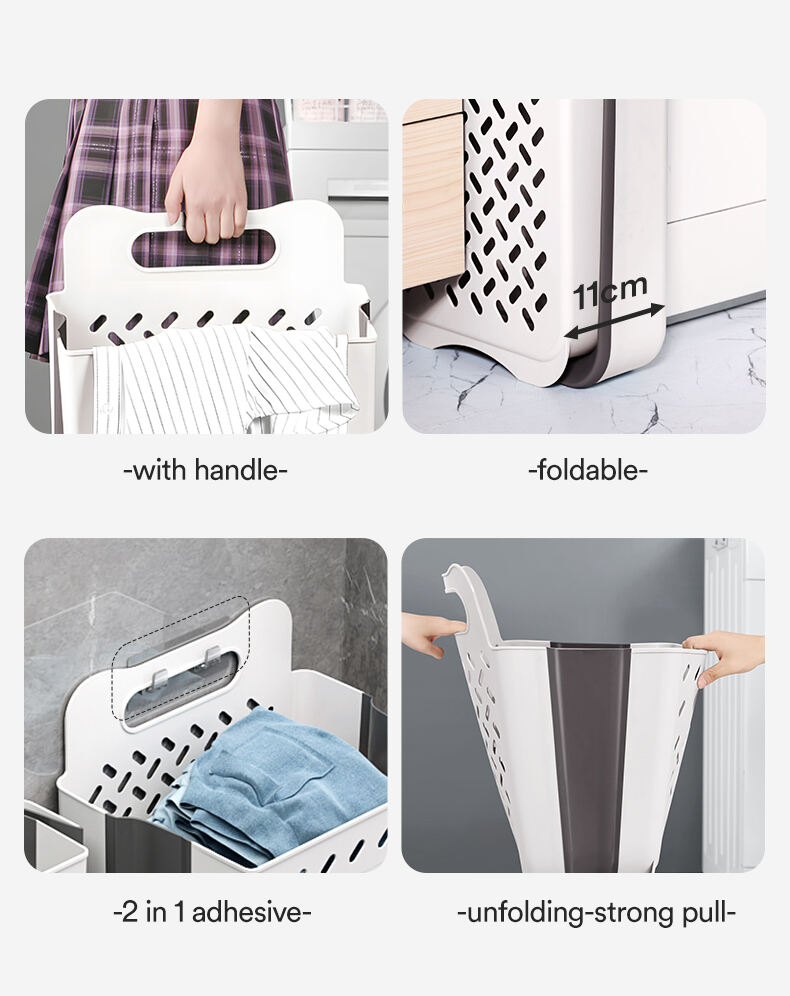 Large Loading Wall Hanging Portable Foldable Hamper Laundry Basket Laundry Basket Organizer details