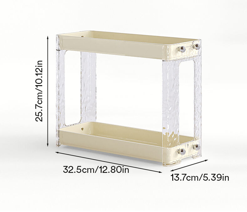 Double-Tier Plastic Wall-Mounted Storage Rack Living Room Furniture with Shower Organizer Tools Storage Holders factory