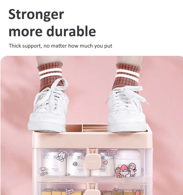 product chengyan multi layer makeup organizer cosmetic storage box bins skincare storage containers for living room drawer organizer-9