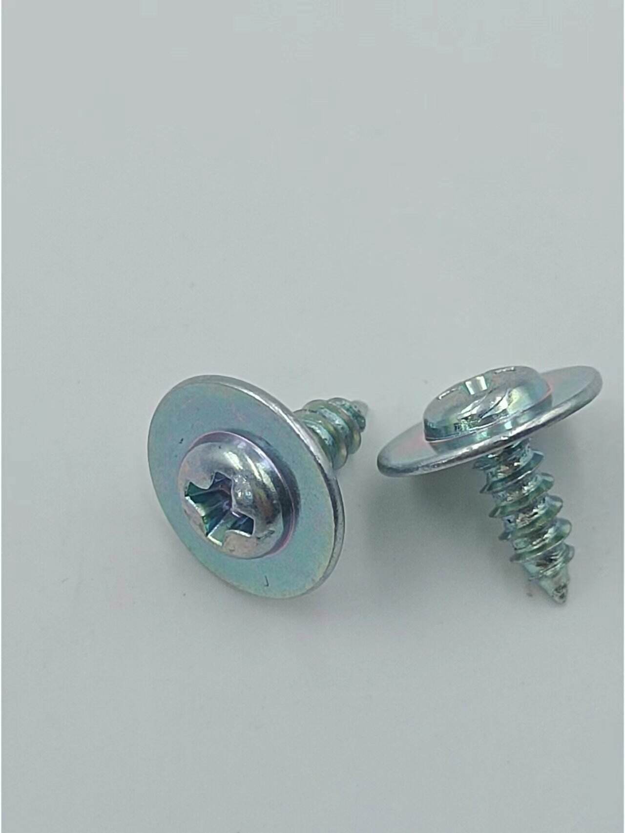 Non-standard self-tapping screw pan head with cushion Galvanized carbon steel pointy tail screw manufacturers details