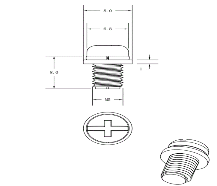 Wholesale Steel round Head Three Combination Screws Cross-Shaped Pan Head with Flat Spring Washer Metric ISO Standard factory