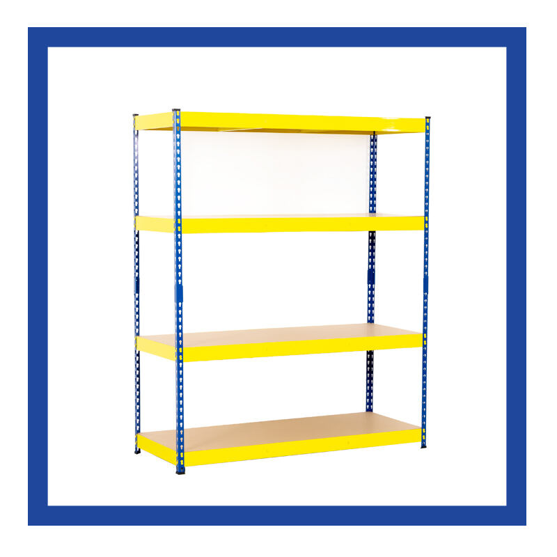 Easy Assembly and Customizable Options for Industrial Rivet Shelving.