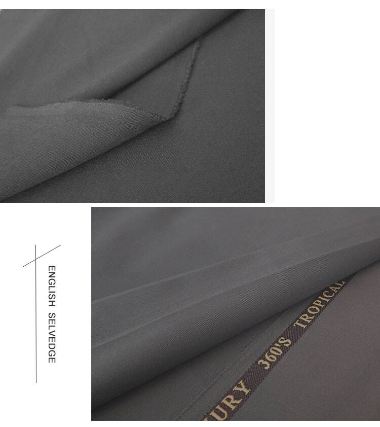 Polyester rayon fabric double twill 80%Polyester 20% Viscose 270g/m tr fabric for Man Suiting Fabric factory