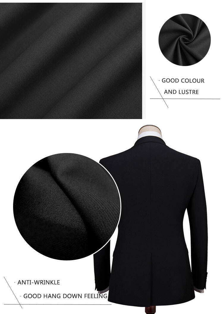 Polyester rayon fabric double twill 80%Polyester 20% Viscose 270g/m tr fabric for Man Suiting Fabric factory