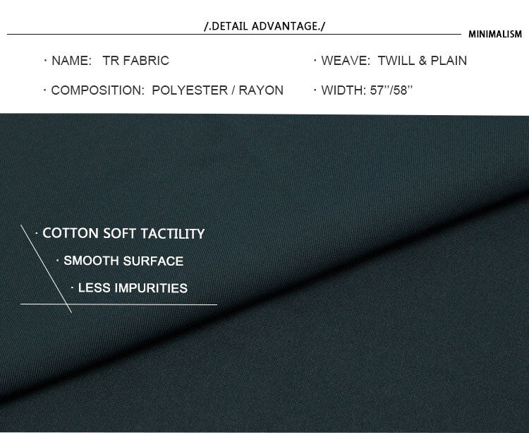 TR suiting fabric twill 80% polyester 20% viscose blending fabric  for thobe and shirt factory