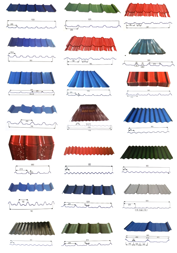 Iron Sheet Corrugate Sheet Galvan Steel Corrug Metal Roof Tile Galvanized Corrugated Board details