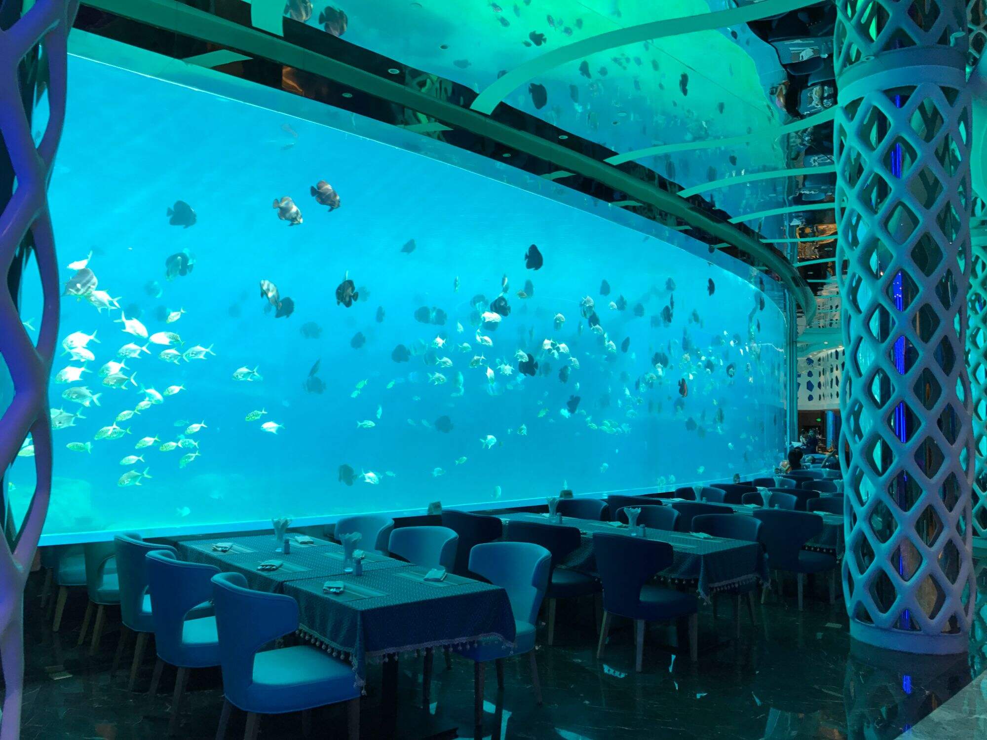 J'taime underwater restaurant in Sanya, Hainan, China