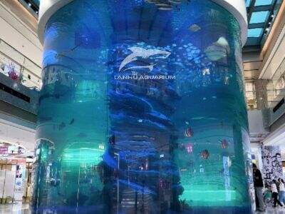 What are the key safety considerations for a public Large Acrylic Aquarium