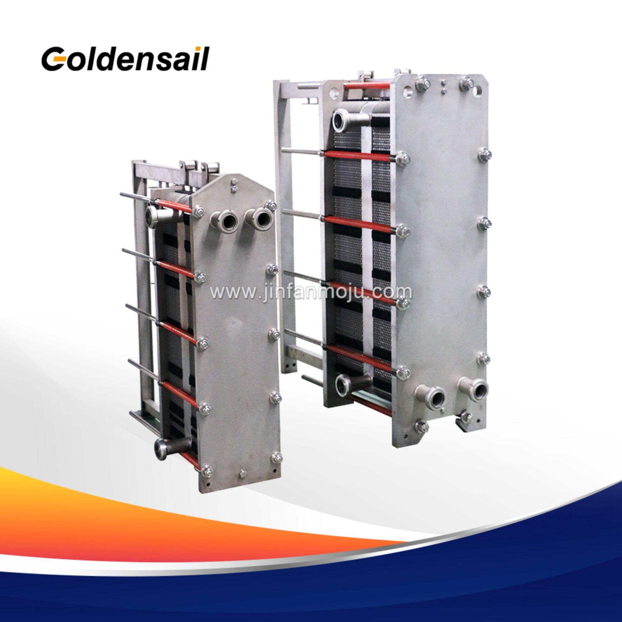 Sanitary stainless steel plate heat exchanger coolers for pasteurization