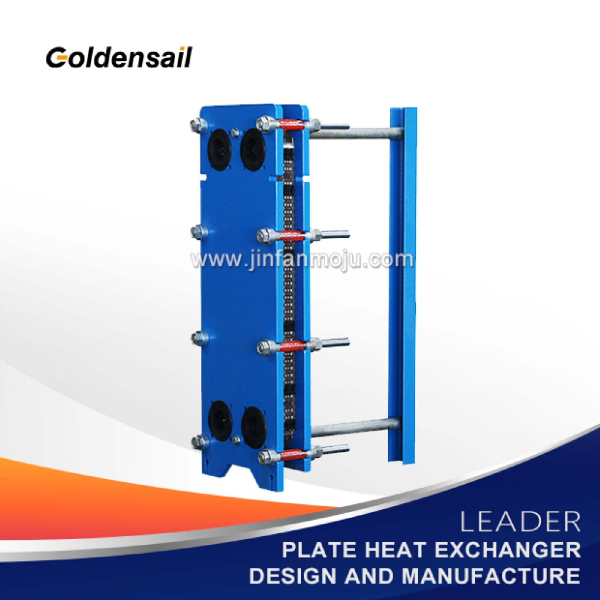 Hvac gasketed plate type heat exchanger for district heating and cooling 