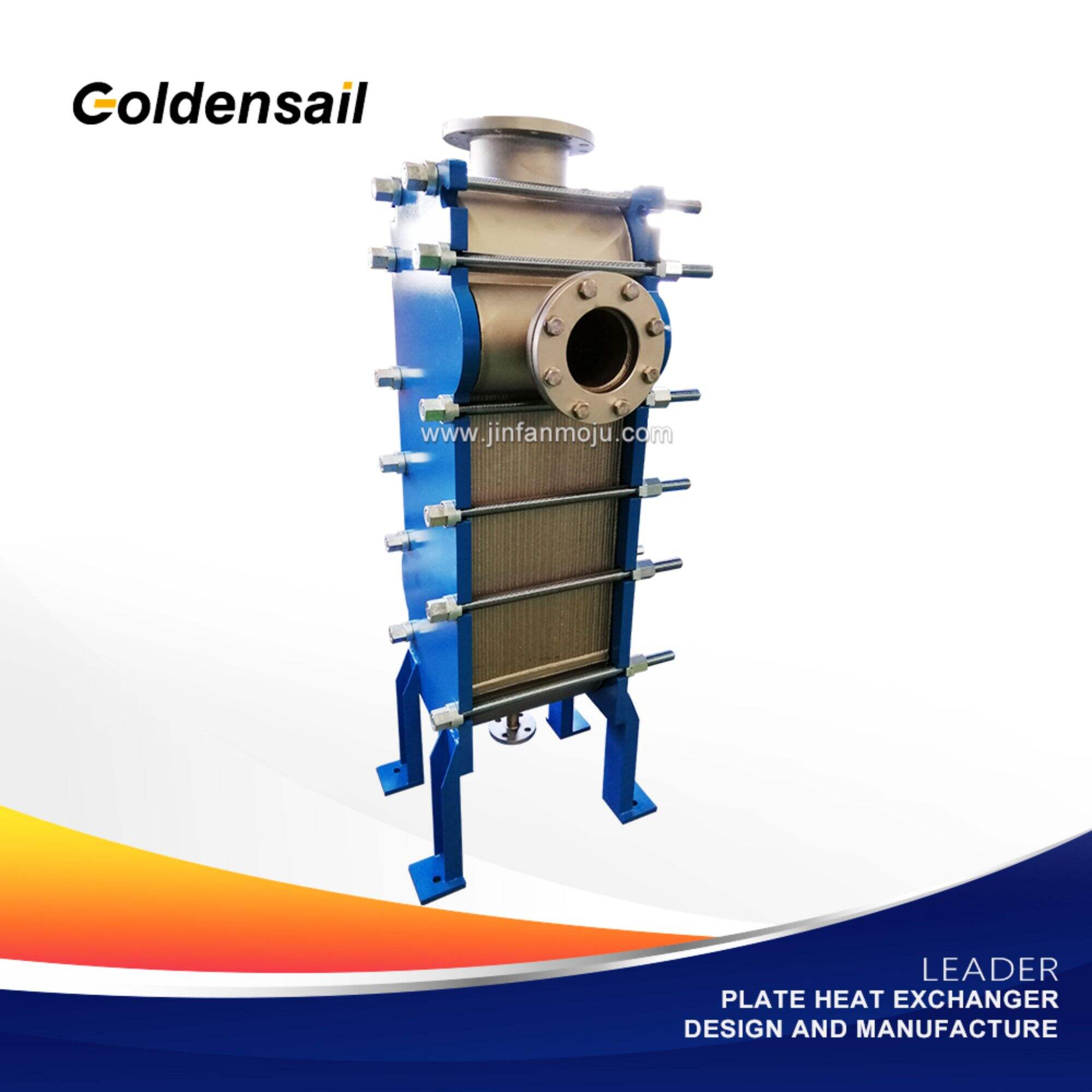 Fully welded plate and frame heat exchanger