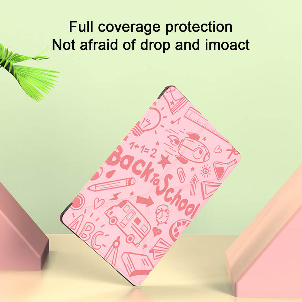 Laudtec PBK057 Rugged Pink Tpu 3 Pc Foldable Detachable Case Leather Cover Tablet Covers Cases For Ipad Air 10.9 10.2 factory