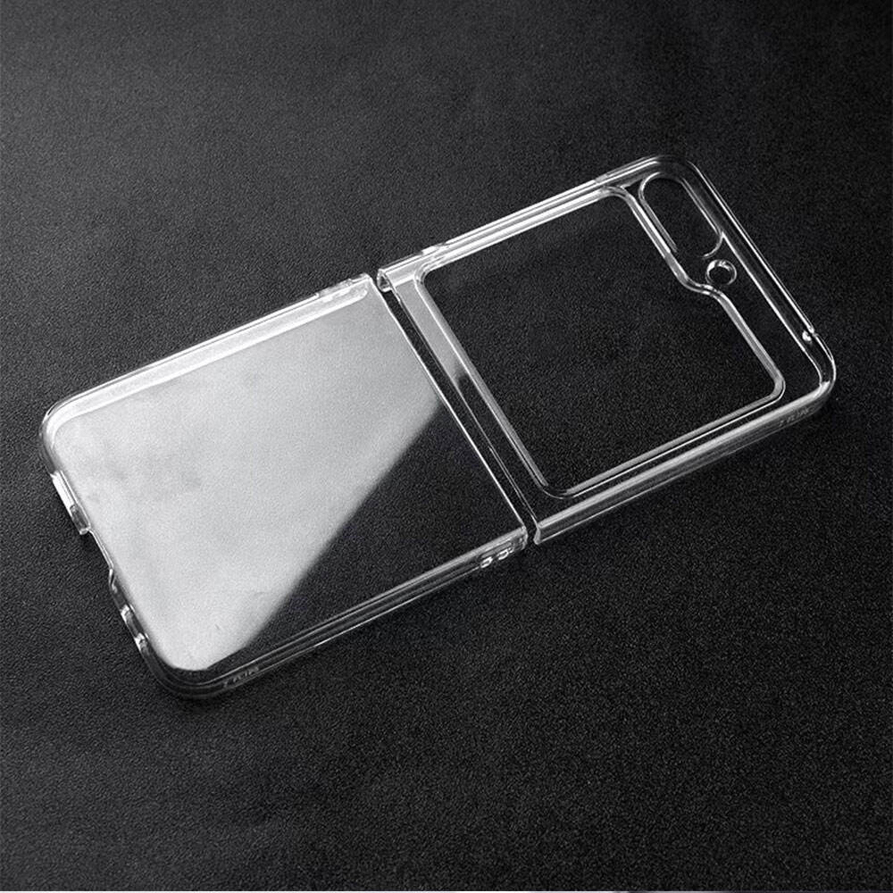 Laudtec SJK122 High Quality Transparent Fold Luggage Mobile Cases Pc Phone Case For Samsung Galaxy Z Flip5 Flip4 Flip3 5G Flip manufacture