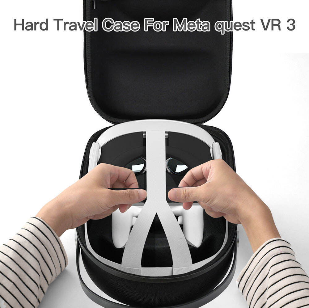 Eva Case Carry Leather Foam Portable For Meta Quest 3 Vr Oculus Headset Strap Battery Charging Dock Accessories manufacture