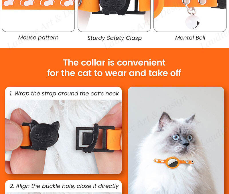 Laudtec ZZK01 Underwater Protection Cover Magnetic Key Metal Cute Silicone Waterproof Dog Cat Collar Holder Airtag Case factory