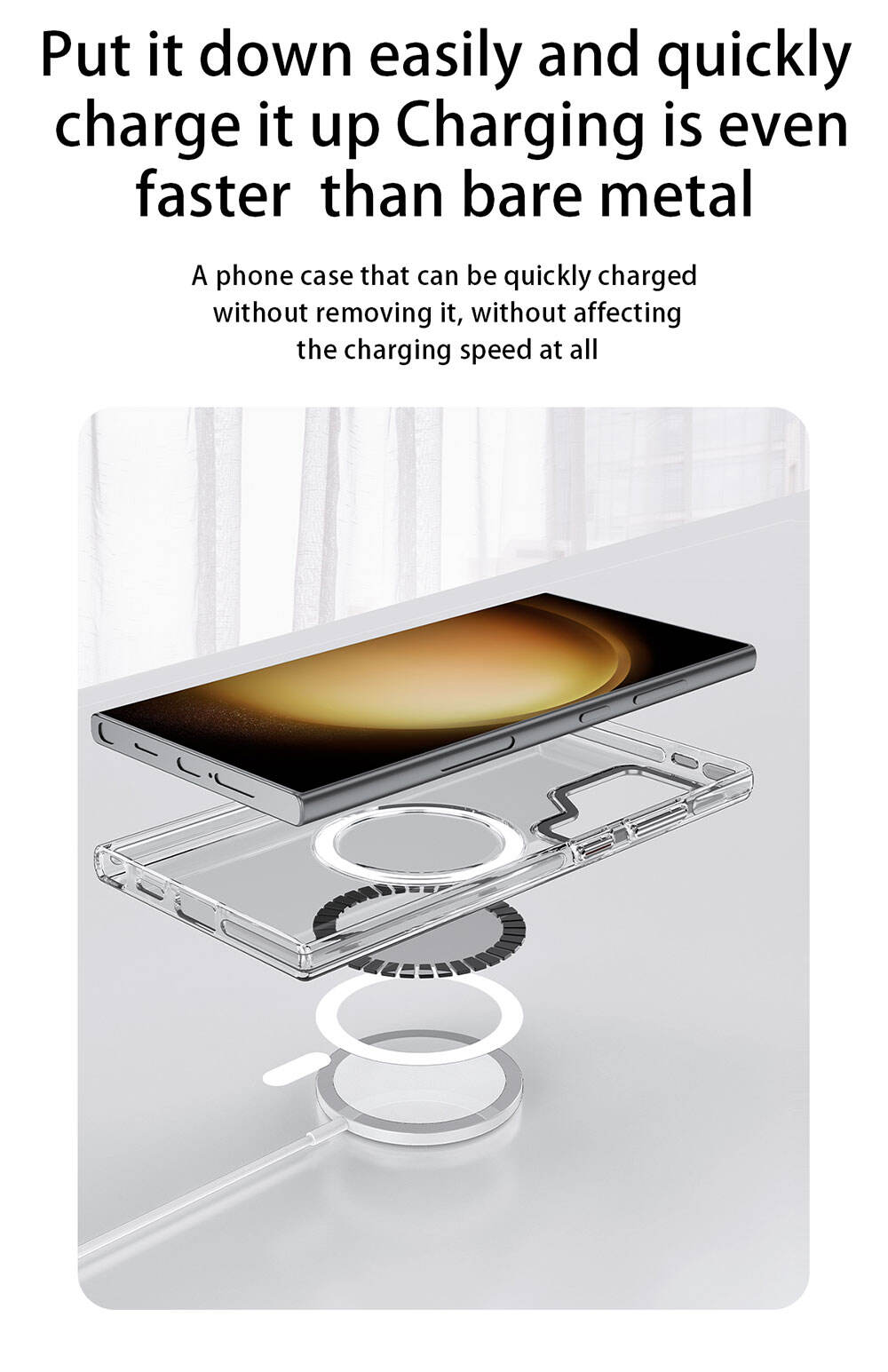 Transparent Phone Case For Samsung S24 Customize Clear Drop Proof Soft Tpu Mobile Anti Fall Cover A96 manufacture