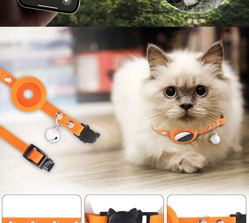 Laudtec ZZK01 Underwater Protection Cover Magnetic Key Metal Cute Silicone Waterproof Dog Cat Collar Holder Airtag Case details