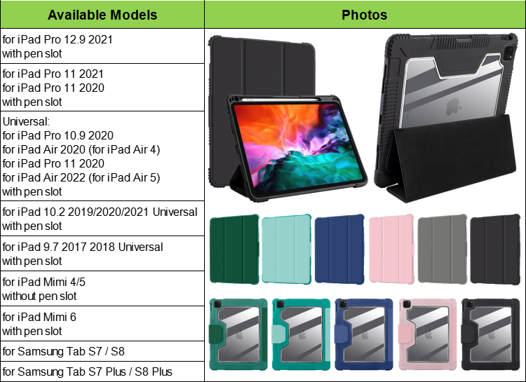 Case for iPad Pro 11 Inch 4th 3rd Generation 2022 2021 Case with Pencil Holder Shockproof Clear Tablet Cover for iPad Pro 11 supplier