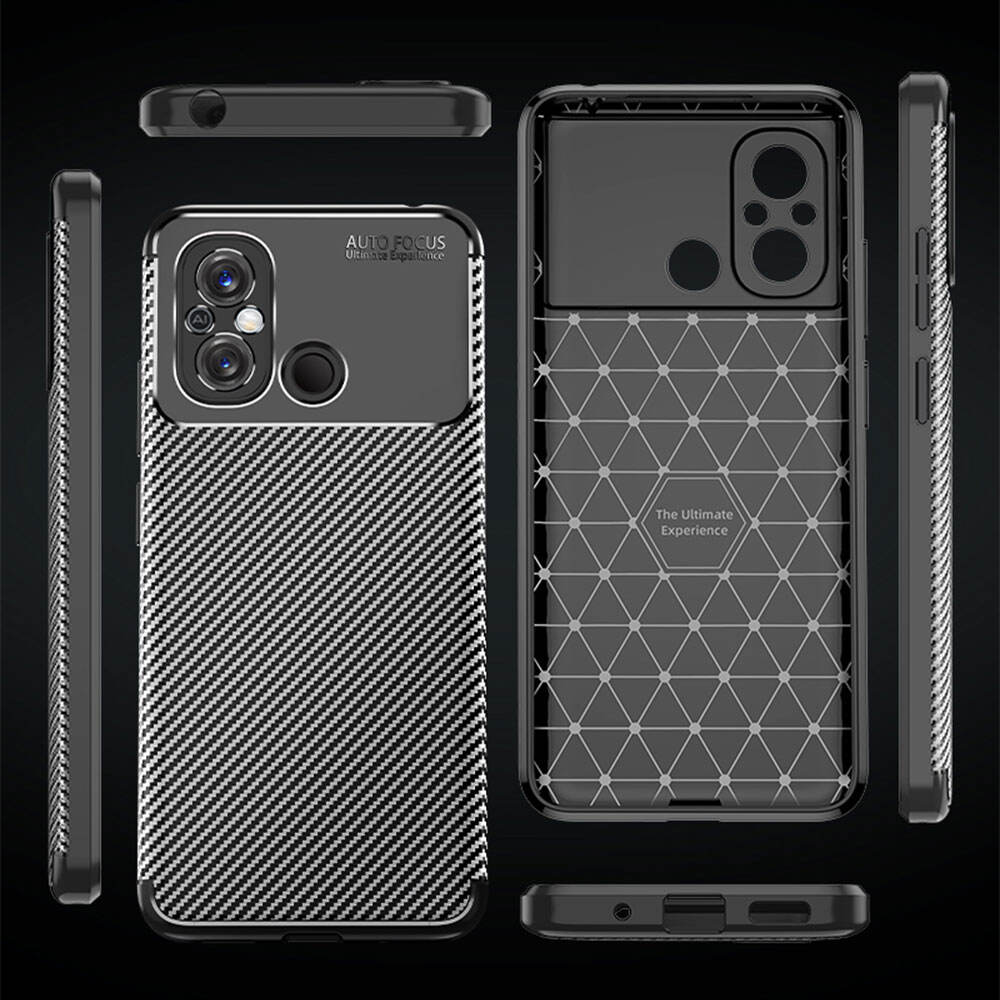 Laudtec SJK261 Skin Friendly Drop Proof Frosted Suction Mobile Carbon Fiber Tpu Phone Case For Redmi 12C details