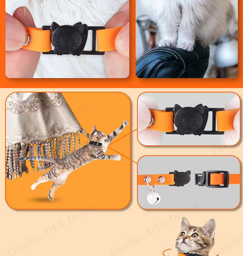 Laudtec ZZK01 Underwater Protection Cover Magnetic Key Metal Cute Silicone Waterproof Dog Cat Collar Holder Airtag Case details