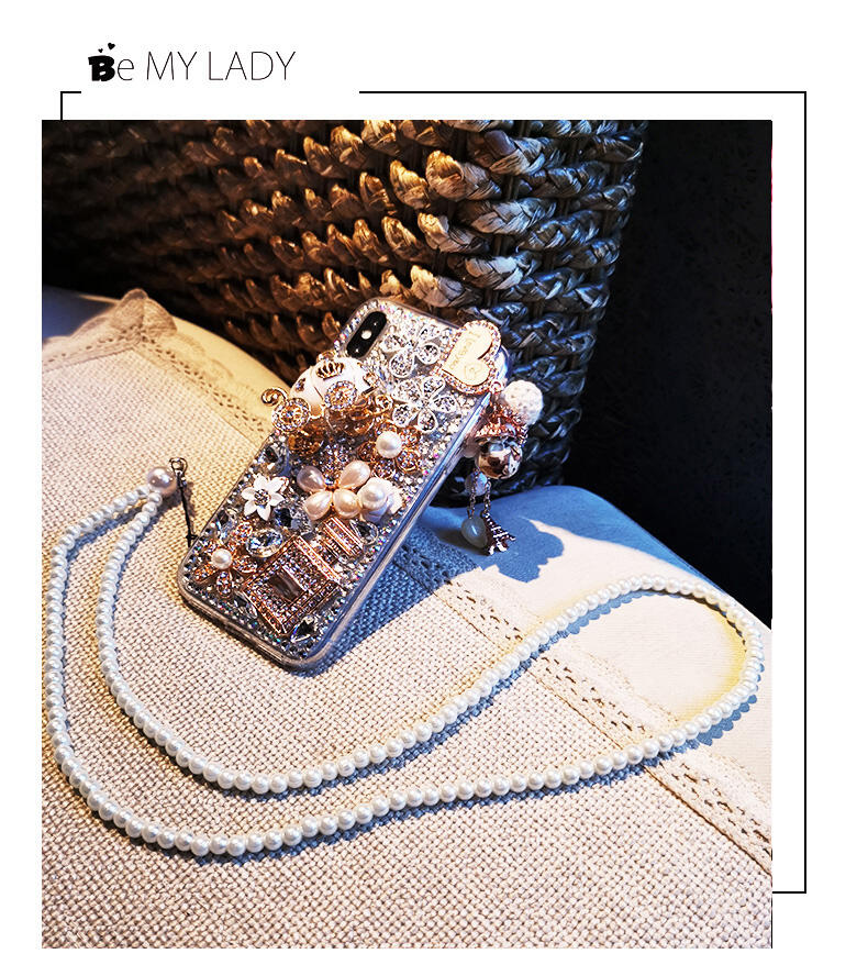 Acrylic Perfume Bottle Full Of Diamonds Bling Glitter Designer Luxury Phone Case For Iphone 13 manufacture