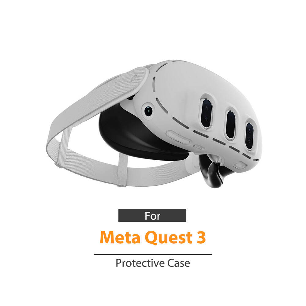 Protective Case Back Cover Silicone Soft Precision Hole For Meta Quest 3 Headset Headband factory