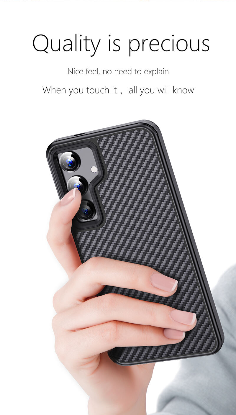 WLONS WLS08 Drop Proof Carbon Fiber Frosted Suction Mobile Tpu Phone Case For Samsung Galaxy S24+ S24 Ultra supplier