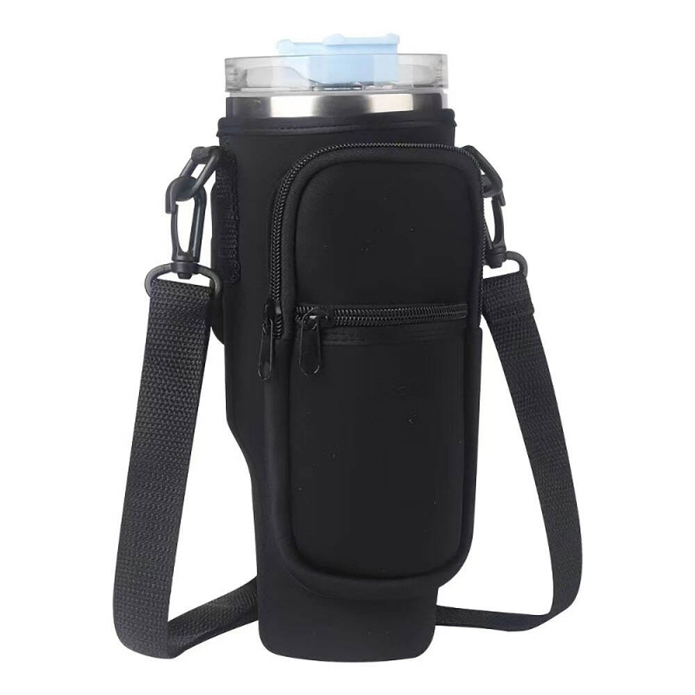 New Design Adjustable Strap Travel Sleeve Pouch Bag For Stanley Cup 40Oz With Handle Tumbler Water Bottle Thermal Case Phone