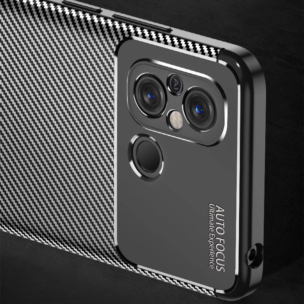 Laudtec SJK261 Skin Friendly Drop Proof Frosted Suction Mobile Carbon Fiber Tpu Phone Case For Redmi 12C supplier