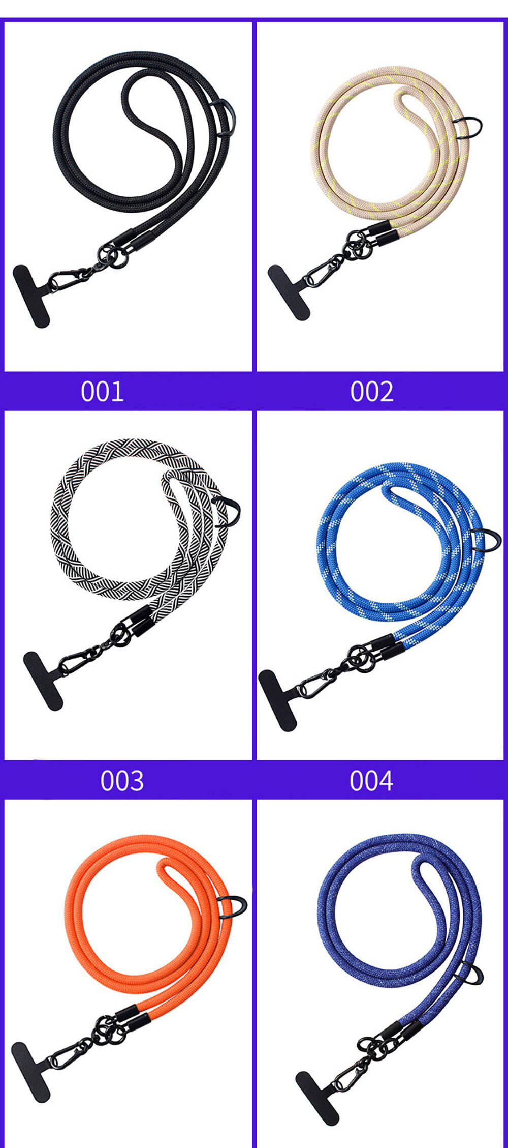 Laudtec SJS002 Accessories Customized Adjuster Adjustable Rope Case 2 In 1 Cell Strap Mobile Chain Phone Lanyard factory