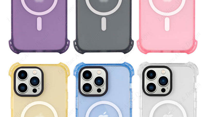 Laudtec SJK047 Frosted Matte Transparent Magnetic Drop Protection Tpu Pc Phone Case For Iphone 15 14 13 12 11 Plus Pro Max factory