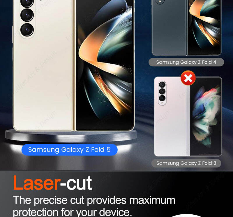 Laudtec GHM011 Lens Protection High Definition Tempered Glass Protector Samsung Screen Protectors For Galaxy Z Fold 5 manufacture