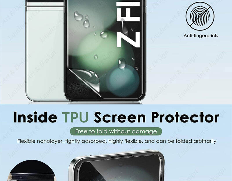 Laudtec GHM013 Lens Protection High Definition Tempered Glass Protector Samsung Screen Protectors For Galaxy Z Flip 5 details