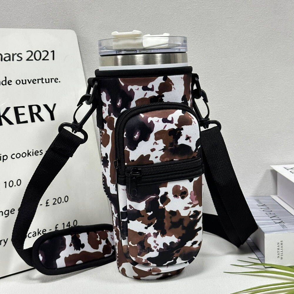 Custom Travel Sleeve Pouch Bag For Stanley Cup 40Oz With Handle 30Oz Tumbler Water Bottle Thermal Case Phone Adjustable Strap details