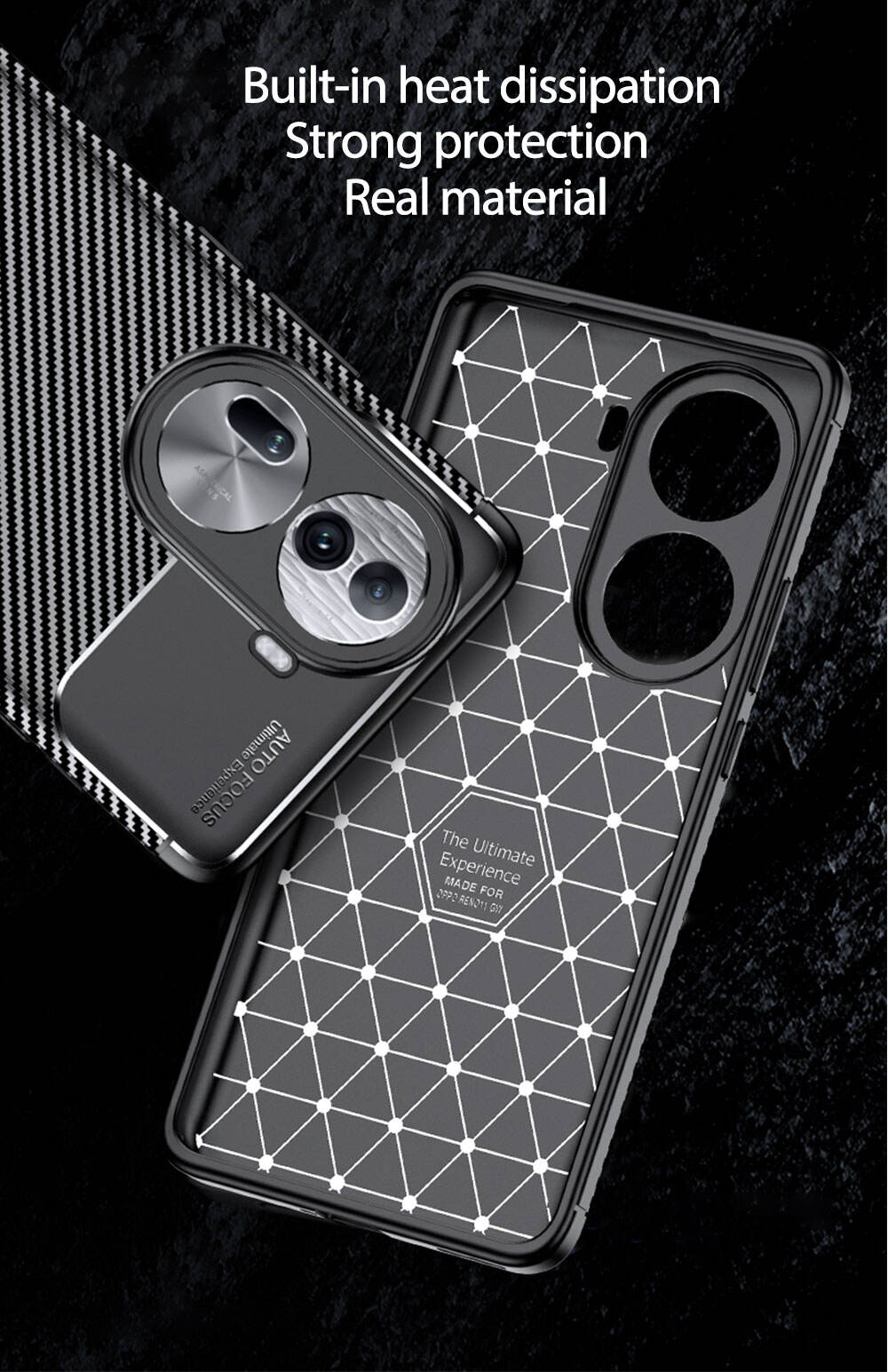 Tpu Phone Case For Oppo Reno11 Drop Proof Precision Hole Lychee Plating Mobile Anti Fall Cover Skin Friendly details