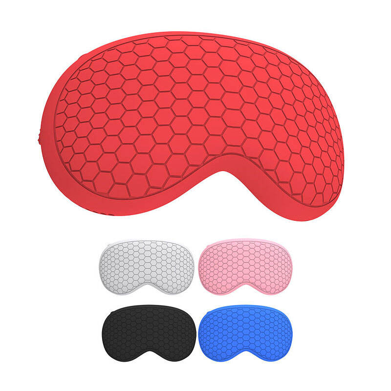 Honeycomb Shape Soft Silicone Tpu Case Back Cover Black White Orange Pink Blue For Apple Vision Pro Vr Headset Headband