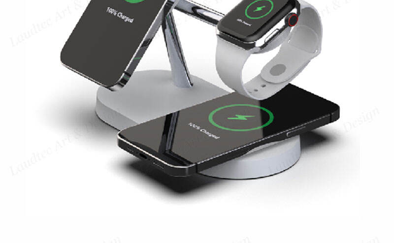 Laudtec KC029 Fast Stand Smart Watch Magnetic Foldable Mobile Phone Chargers Wireless Charger For Iphone Samsung manufacture