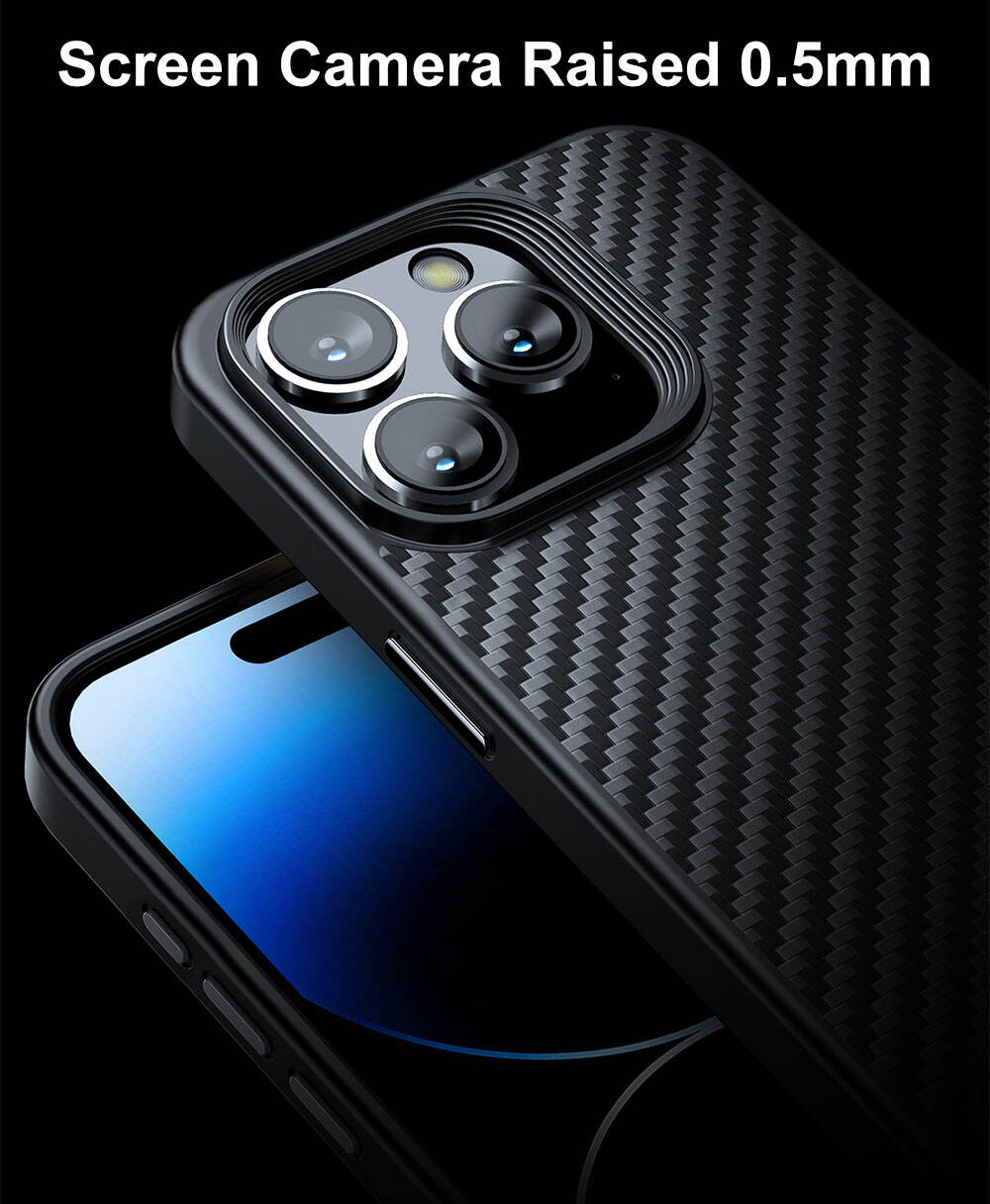 WLONS WLS14 Skin Friendly Drop Proof Carbon Fiber Frosted Suction Mobile Tpu Phone Case For Iphone 15 Plus supplier