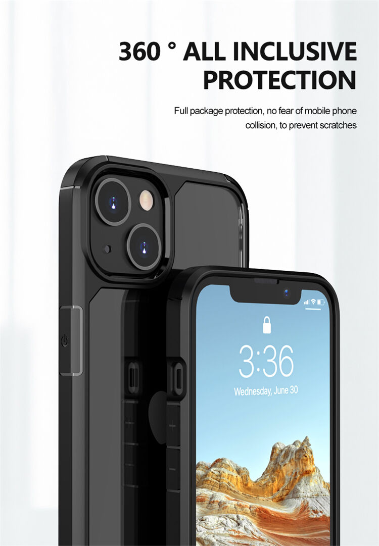 New Arrival Shockproof Frosted Anti-Drop PC TPU Mobile Phone Case for iPhone 13 manufacture