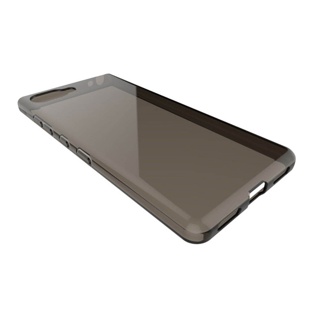 Coque Tpu pour Blackberry Key 2 Lite, protection de l'objectif de la caméra, coque transparente en PC avec paillettes claires et trou de précision