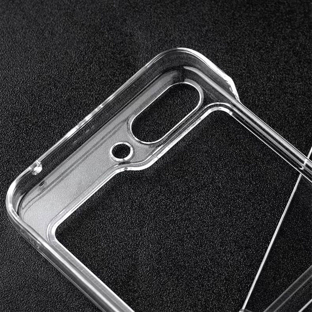 Laudtec SJK122 High Quality Transparent Fold Luggage Mobile Cases Pc Phone Case For Samsung Galaxy Z Flip5 Flip4 Flip3 5G Flip factory