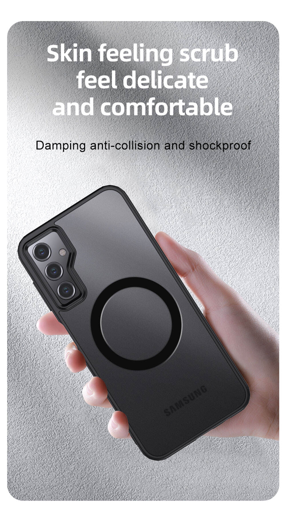 Laudtec WLS04 Camera Lens Protection Lychee Plating Skin Friendly Mobile Drop Proof Tpu Phone Case For Samsung A15 manufacture