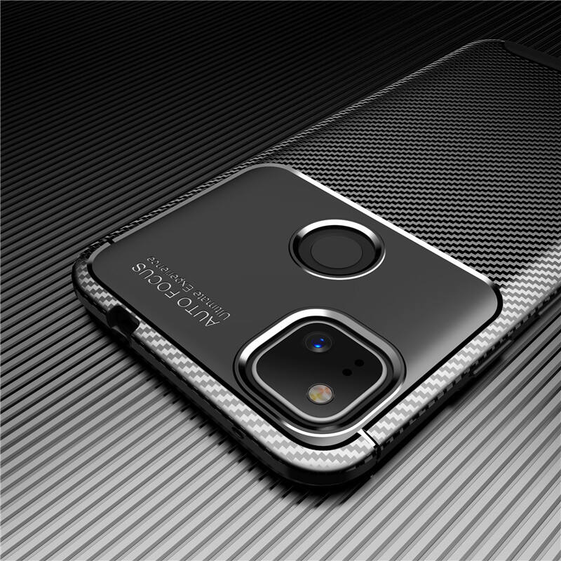 Laudtec Black Pearly-lustre Shell Carbon fiber Soft TPU Mobile Phone Case For google Pixel 4XL 4A 4 3XL 3A 3 factory